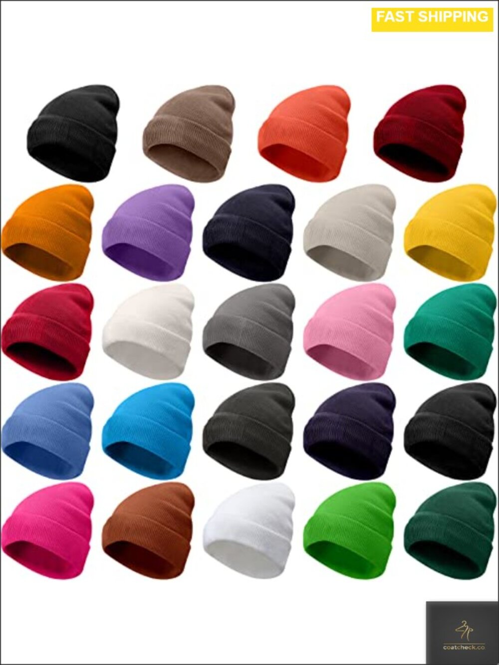 Knit Beanie Warm Winter Hat Cozy Soft Cuffed Skull Cap Adult Unisex